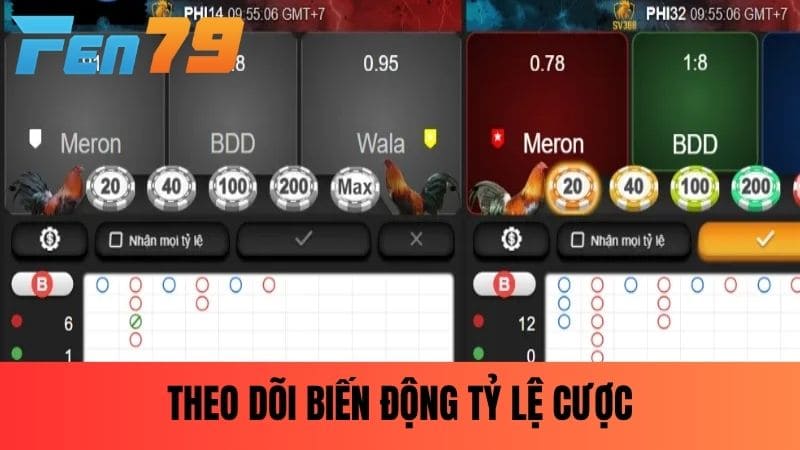 Theo dõi biến động tỷ lệ cược trước khi trận đấu bắt đầu