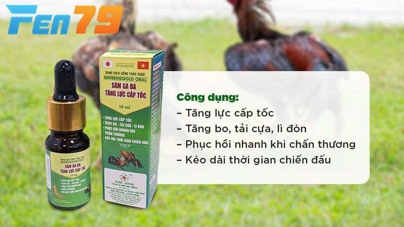 Thuốc tăng bo tải cựa giúp gà duy trì lực đá tốt